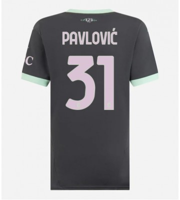 AC Milan Strahinja Pavlovic #31 Tercera Equipación Mujer 2024-25 Manga Corta